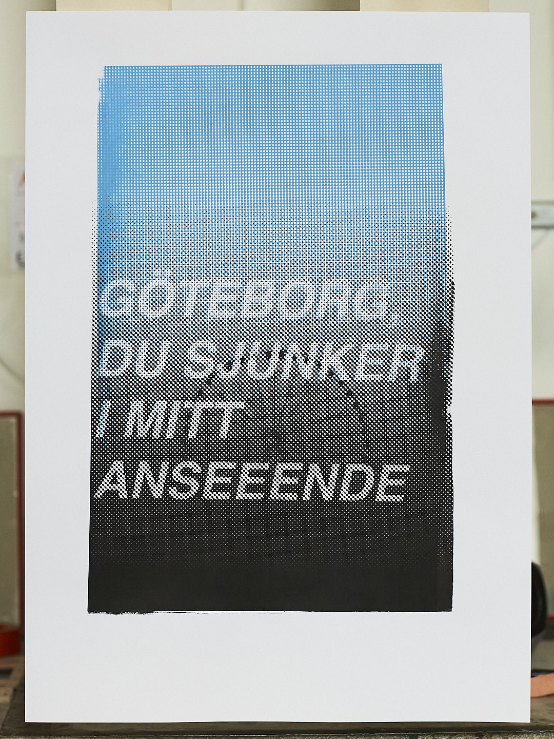 Image 1 of 6 from Screenprint: Göteborg du sjunker i mitt anseende - Click to view full size