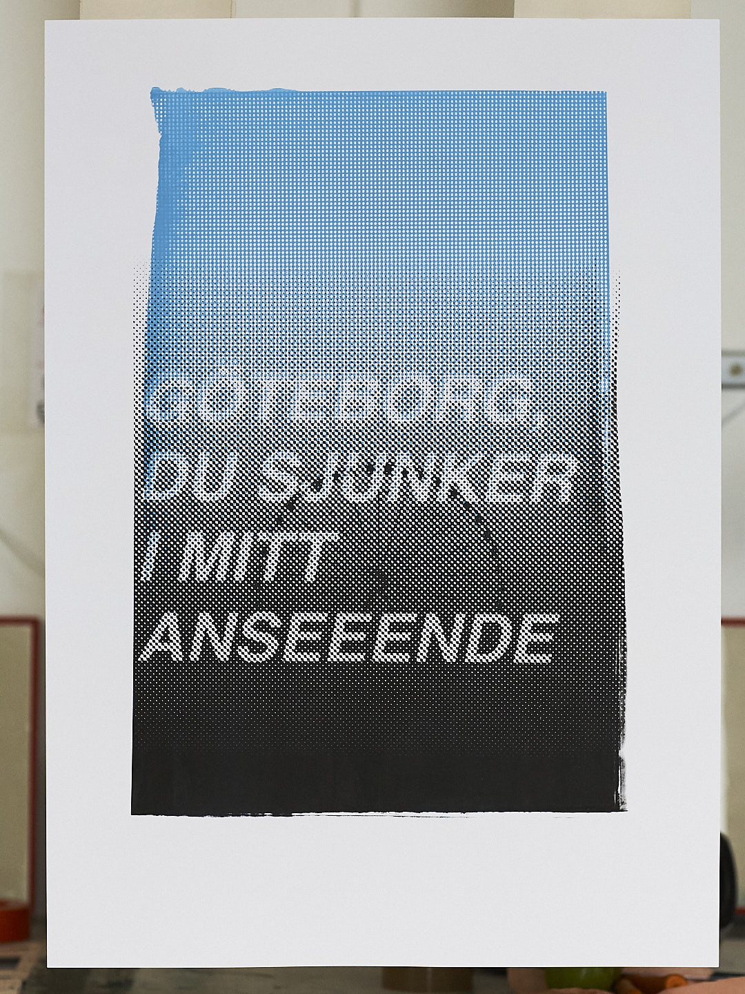 Image 2 of 6 from Screenprint: Göteborg du sjunker i mitt anseende - Click to view full size