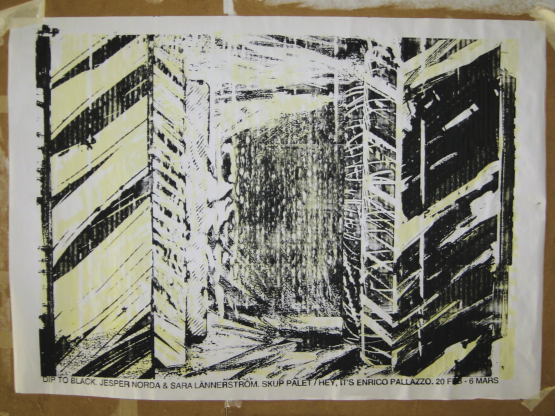 Image 2 of 2 from Screenprint: Dip to black - Click to view full size