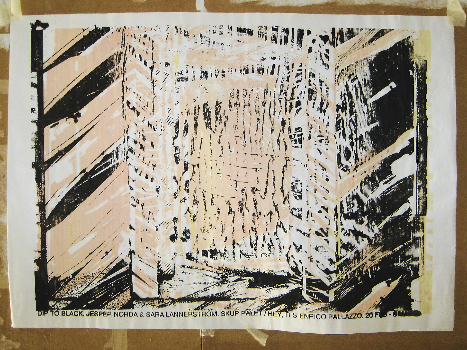 Image 1 of 2 from Screenprint: Dip to black - Click to view full size