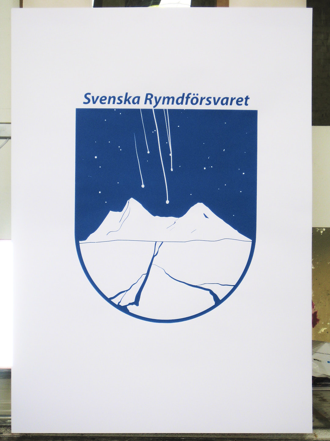 Image 1 of 3 from Screenprint: Svenska Rymdförsvaret - Click to view full size